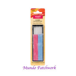 Repuesto tiza marca Bohin, trae 8 tizas blancas, 4 rosas y 4 azules.