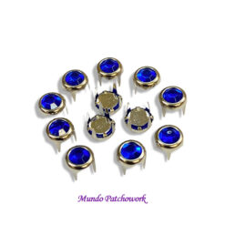 Tachas redonda color azul, mide 6 mm x 30 unid