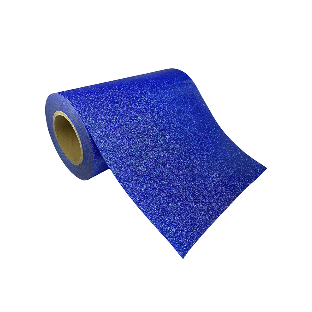 Vinilo KGD-004 termotransferible Glitter textil color azul