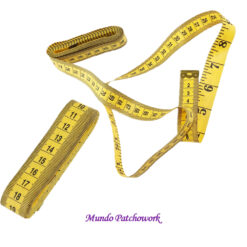 Cinta metrica 3 mt.por un lado y pulgadas por el andverso, ancho 2 cm