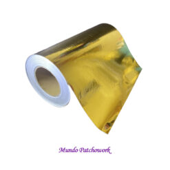 Vinilo KAB-053 adhesivo decorativo Metálico PREMIUM 30,5cm ancho x 1 mt. color dorado rayado