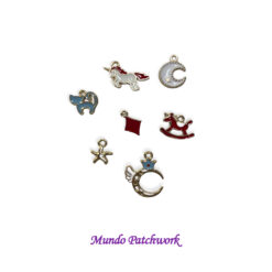 Tiradores metálicos 026, pintados con esmalte, diferentes figuras x 8 unid