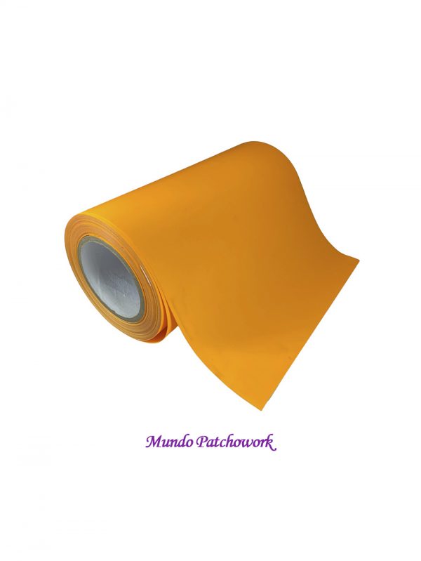 Vinilo 12210 termotransferible Premium textil  mide 25cm x 1 mt, color naranja neon