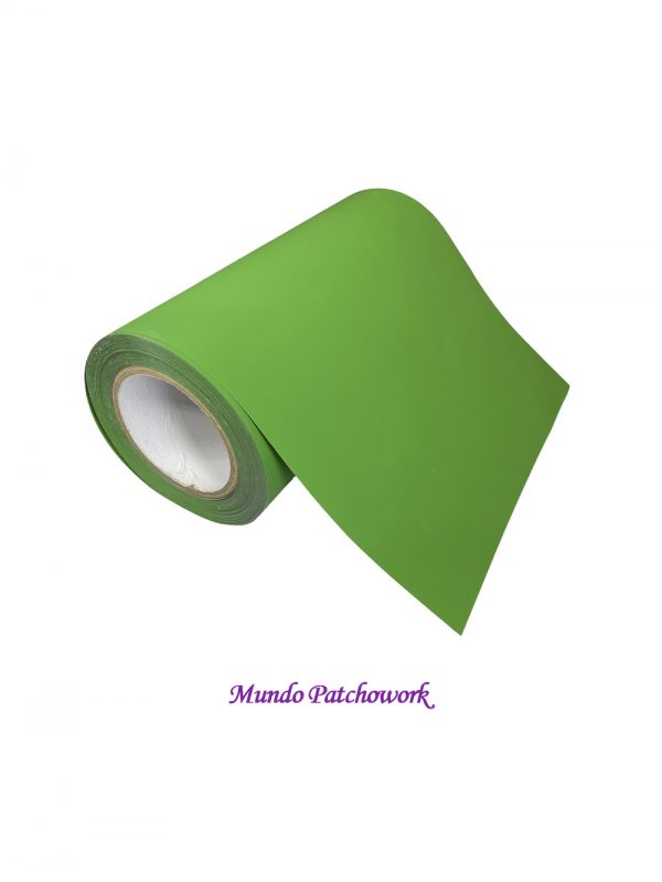 Vinilo 12602 termotransferible Premium textil  mide 25 cm ancho x 1 metro, verde pasto