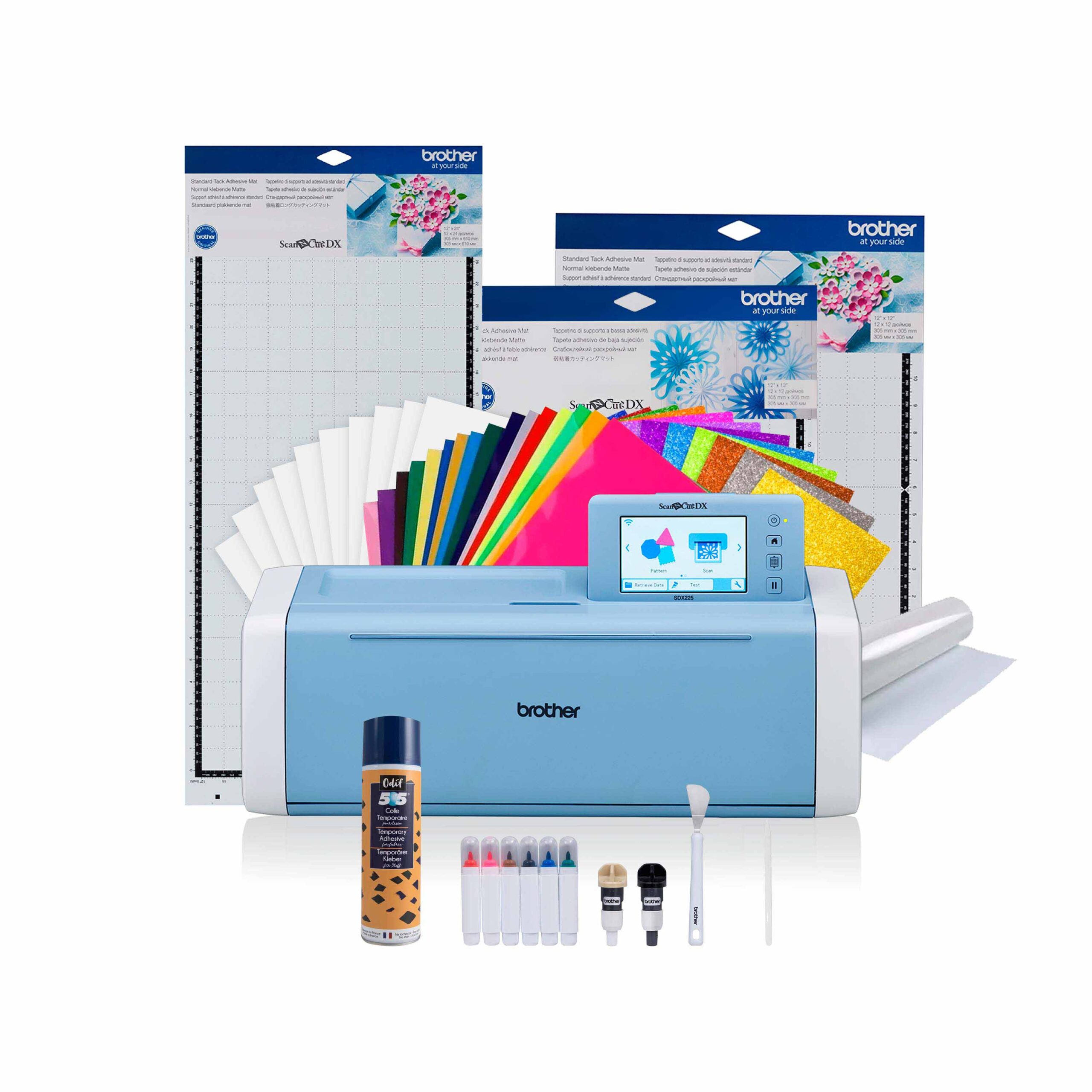 Kit SC106403 ScanNCut SDX225 Brother+ tapete 30x60 cm + Spray 505 + Regalo 16 vinilo