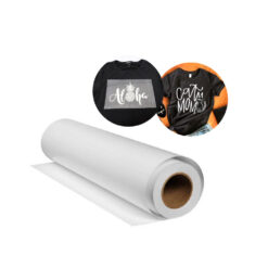 Vinilo termotransferible Premium textil mide 50cm x 1 mt, color blanco brillo