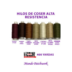 Hilos marca CEBRA de 400 yardas de polyester x unidad, alta resistencia