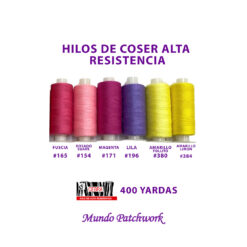 Hilos marca CEBRA de 400 yardas de polyester x unidad, alta resistencia