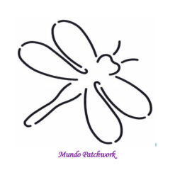Stencil diseño libélula  EL48 mide 12x10 cm