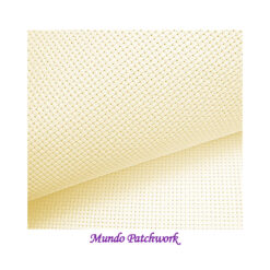 Tela Aida para bordar color crema mide 70x50 cm de 14 ptos