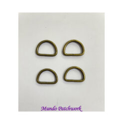 Anillo metálico para bolso o estuche, mide 1,6cm x 4 unidades
