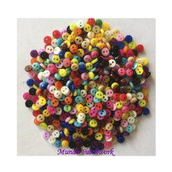 Botón 255 para muñecas de acrilico, mide 6mm x 30 unidades