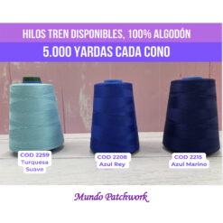 Hilos 100% algodón marca TREN 5.000 yardas