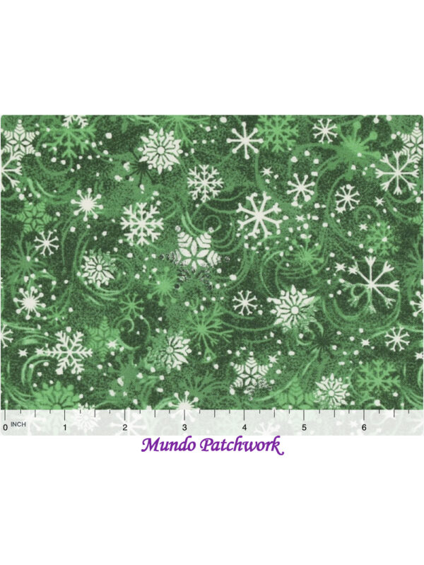 Tela CD-10944-001 100% algodón, diseño navideño, 1.10 mt ancho x 30cm