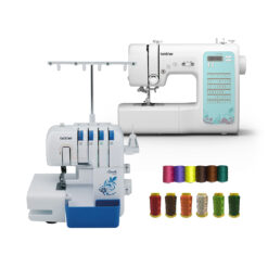 Combo BROTHER 03 - Máquina Coser Computarizada CS6000XL+ Overlock 3534DT- Regala