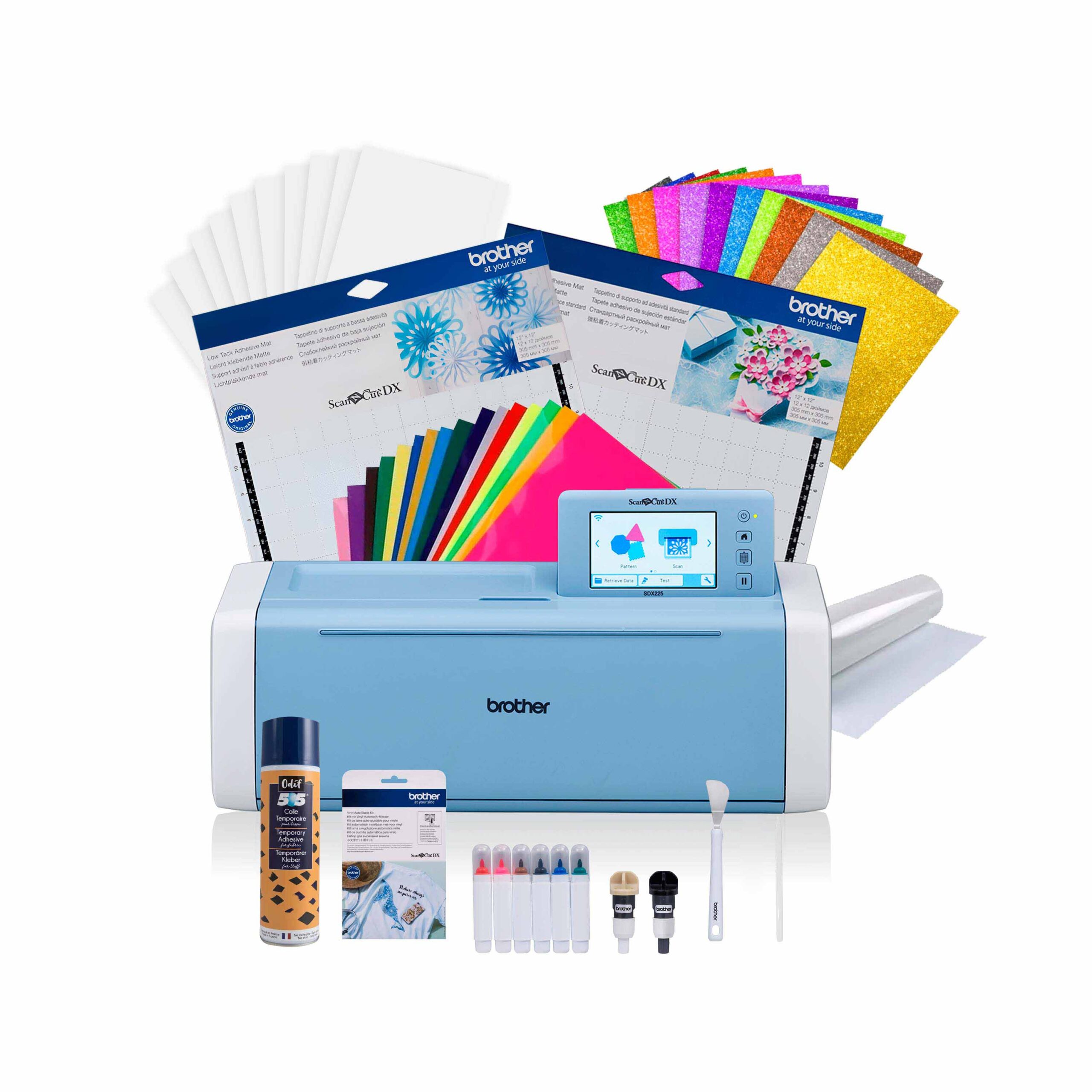 KIT CS106413 Plotter Scan 225 Brother + Kit cuchilla Vinilos + Spray 505 (250ml) + regalos