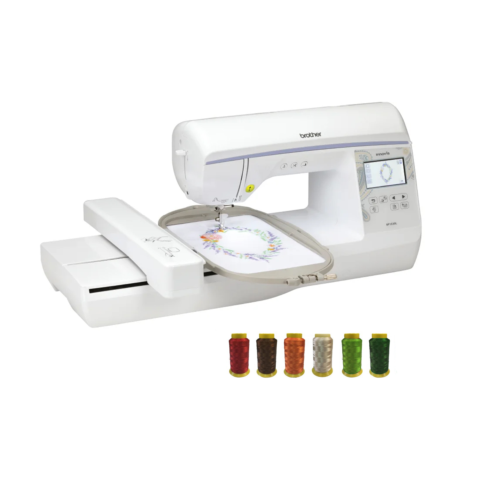 MAQUINA BORDADORA BROTHER SEMI PROFESIONAL BP1530L (Regalamos 6 hilos 1000 yarda)