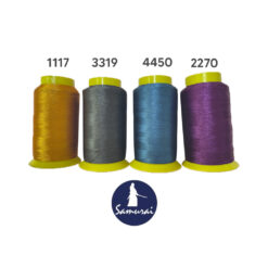 Hilos de bordar marca SAMURAI de 1000 mt de poliester