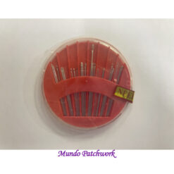 Set agujas costura x 24, estuche redondo