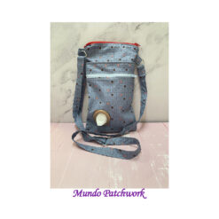 Bolso en tela para pasear mascota, mide 23 cm alto x 18 cm ancho