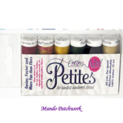 Set de hilos marca Petit son 6 colores de 50 yardas 100% algodón