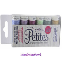 Set de hilos marca Petit, son 6 colores de 50 yardas 100% algodón