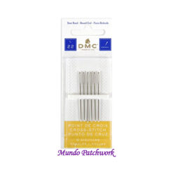 Aguja DMC 22 (1771/1) para bordar punto cruz son 6 unidades