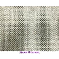 100% algodón,mini ovalos,hojitas, color azul marino fondo crema