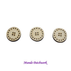 Botón con perforaciones 2,5cm para costura x 6 unidades