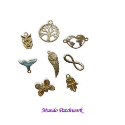 Tiradores metálicos 036, pintados con esmalte, diferentes figuras x 8 unidades