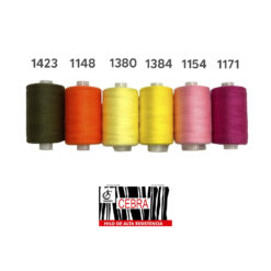 Hilos  marca CEBRA de 1000 yardas de polyester alta resistencia