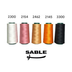 Hilos de coser marca Sable de 2000 yardas de polyester alta resistencia