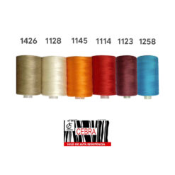 Hilos de coser marca CEBRA de 1000 yardas de polyester alta resistencia