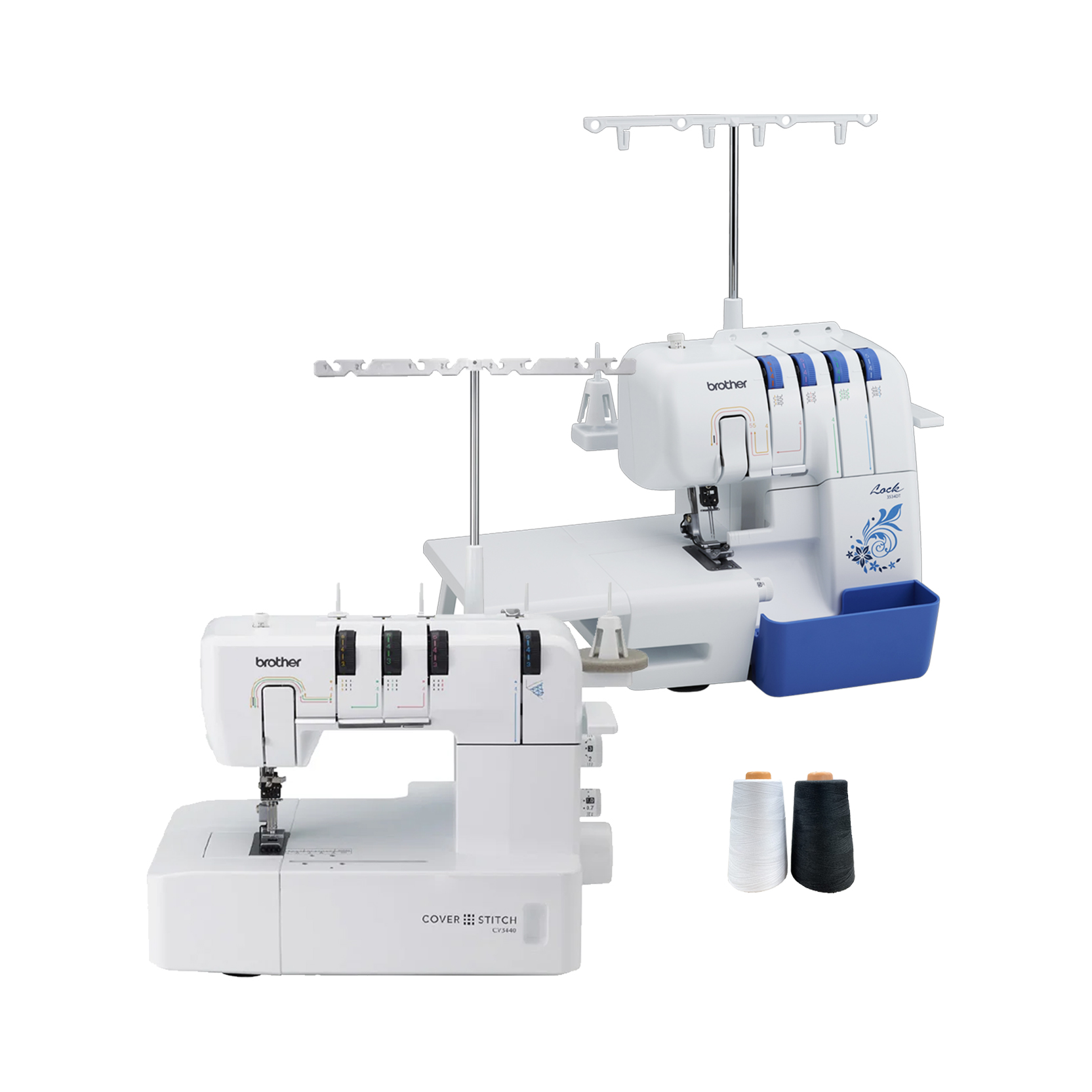 Combo Brother Overlock 3534DT + Colleretera CV3440CL