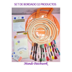Kit para bordar, se compone tela Aida, 8 bastidores diferentes tamaños, agujas y mucho más, REGALO 12 hilos para bordar