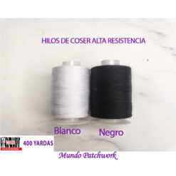 Hilos marca CEBRA de 400 yardas de polyester alta resistencia