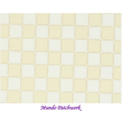 100% algodón, diseño cuadrille beige