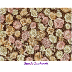 100% algodón, diseño flores