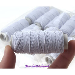Hilo elástico para costura de 10 mt color blanco
