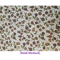 100% algodón, diseño flores