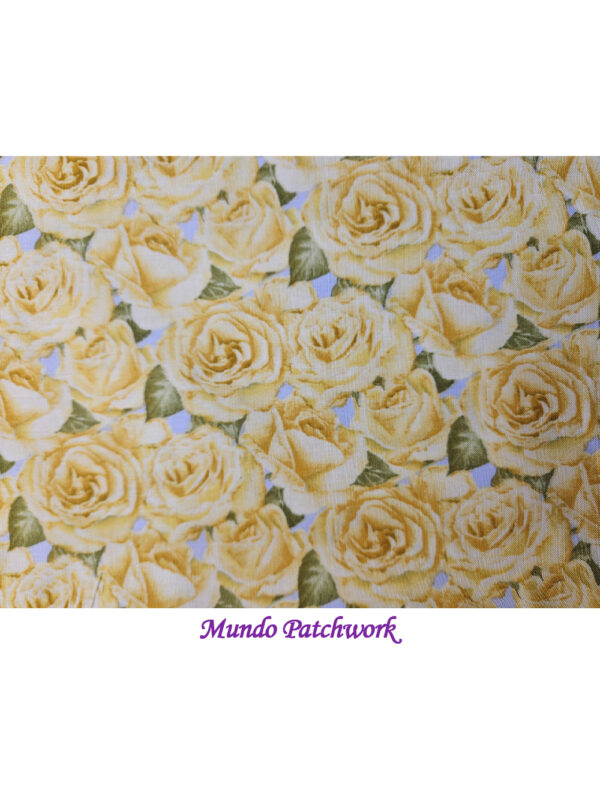 Tela JA-10264-074- 100% algodón, diseño  flores 110cm ancho x 30cm