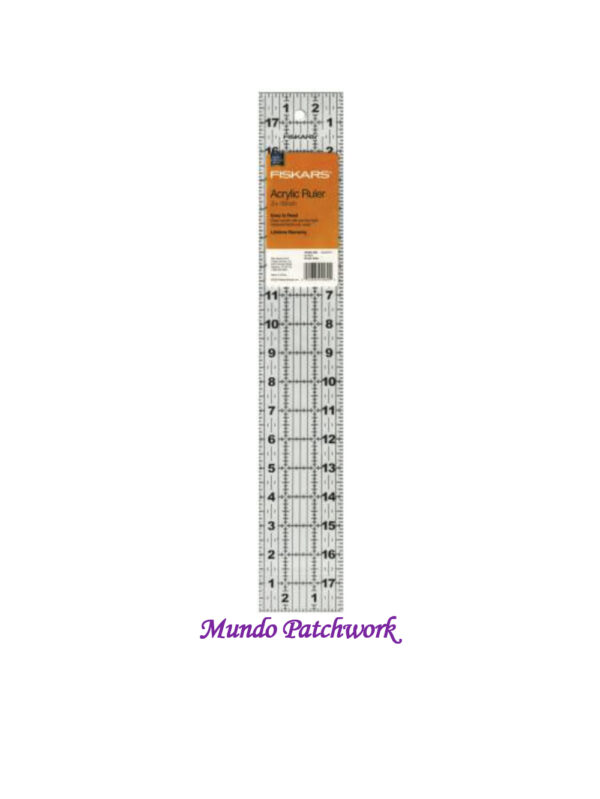 Regla Fiskars 3 x 18 pulgadas