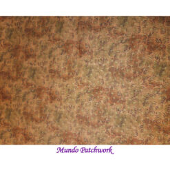 100% algodón, fondo cobrizo