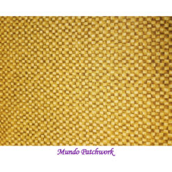 100% algodón, cuadrille con dorado