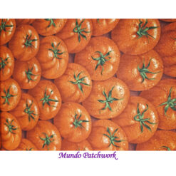 100% algodón, diseño tomates