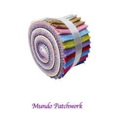 Jelly Roll 100% algodón  2 1/2 pulg x 45 pulg (20 tiras) 20 tonos jaspeados