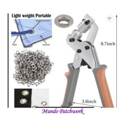 Herramienta para realizar ojetillos metalicos de 10 mm x 100 unid.