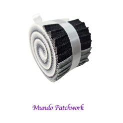 Jelly Roll 100% algodón 2 1/2 pulg x 45 pulg (20 tiras) 4 tonos jaspeados