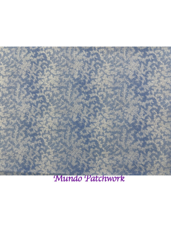 Tela JA-10264-0165- 100% algodón, fondo celeste con azul, 110 cm ancho x 30cm