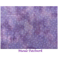 100% algodón, color lila pequeño diseño